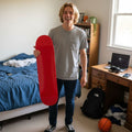 Tavola Skateboard Deck Ghettoblaster Pregripped Small Logo Red 8.25