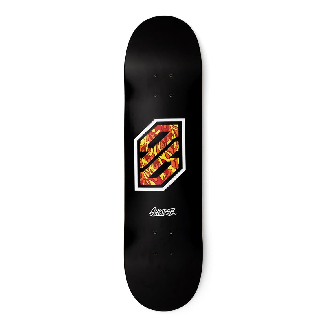 Tavola Skateboard Deck Ghettoblaster Pregripped Flame White 8.25"