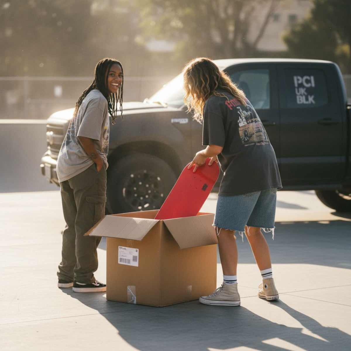 Tavola Skateboard Deck Ghettoblaster Pregripped Small Logo Red 8.25"