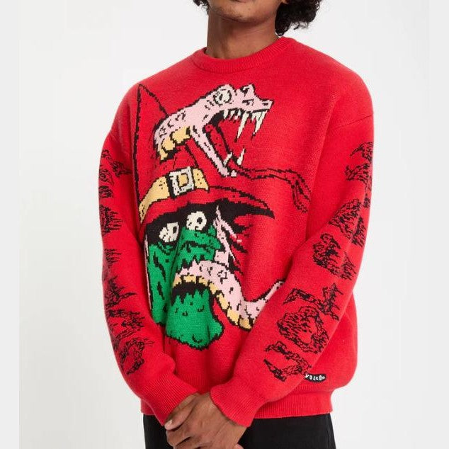 Volcom Maglione Villard Red